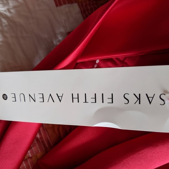 Brilliant Red Satin Ball Gown by En Francais - Picture 6 of 8